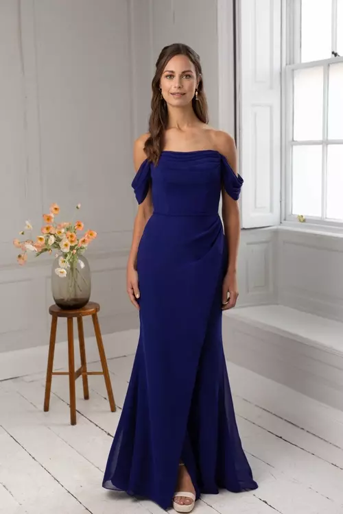 Alisa formal crepe ball gown shop